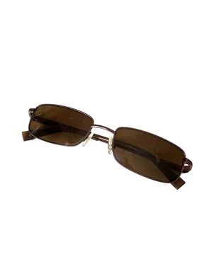 Calvin Klein CK2067S Men’s Brown Rectangular Metal Sunglasses 54-18 GUC